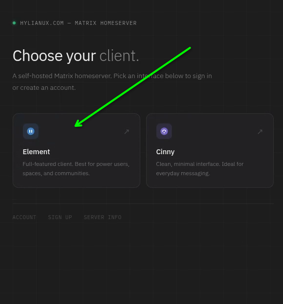 Where is element?